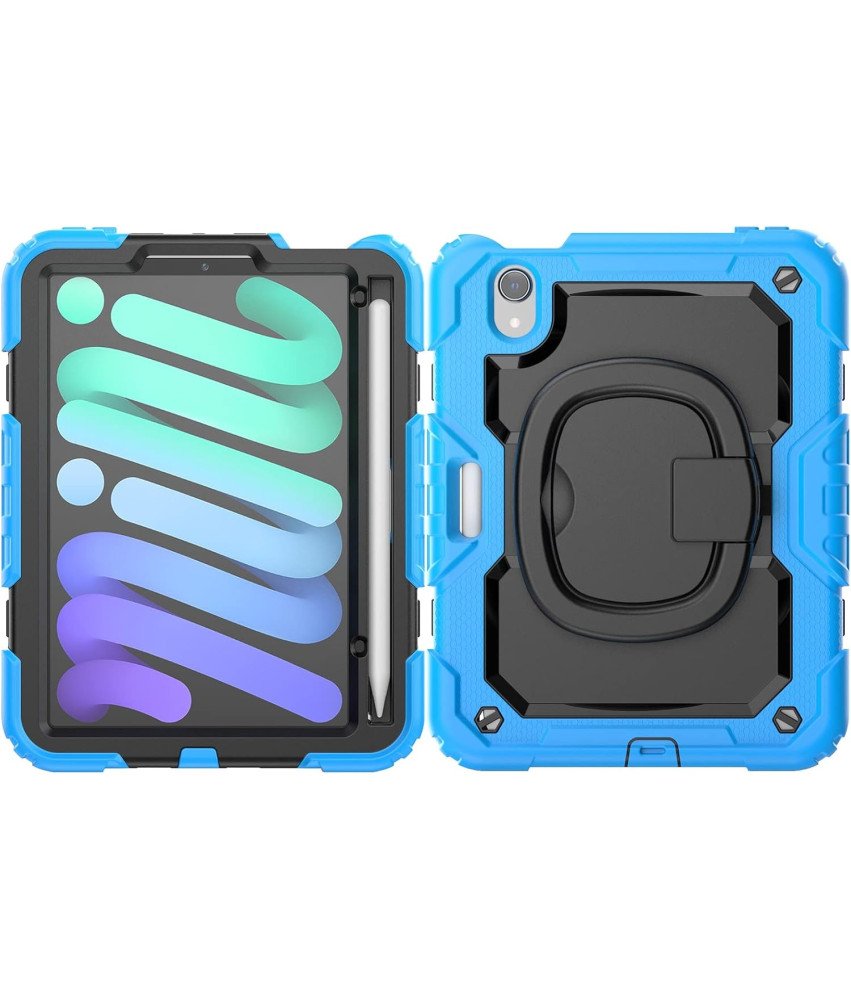 Etui do iPad Mini 6 8,3” z Podstawką i Miejscem na Rysik Niebieskie