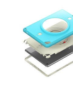 Ohišje za iPad 8/9 10,2" s stojalom in naramnico Turquoise