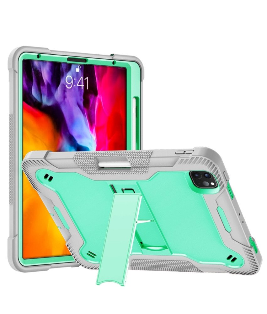 Etui do iPad Air 4/5/ Pro 11” z Podstawką i Paskiem na Ramię Miętowe