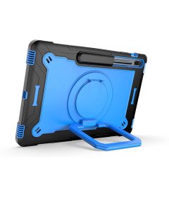 Ohišje za Samsung Tab S7/S8 11" Stojalo in trak za ramo modro