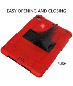 Ohišje za iPad 6/5/Air 2/Pro 9,7" Armoured s stojalom Red