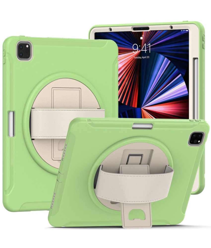 Ohišje za iPad Air 5/Air 4/Pro 11" stojalo in držalo za pisalo Zeleno