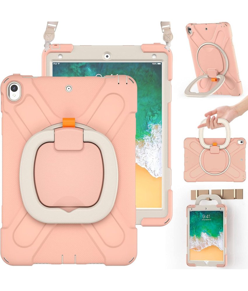 Ohišje za iPad Air 3/Pro 10,5" s stojalom in naramnico Roza