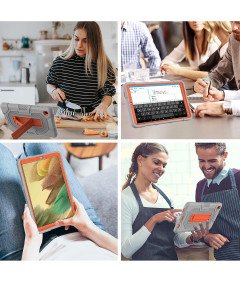 Etui do Galaxy Tab A7 Lite 8.7” Pancerne z Podstawką Szare