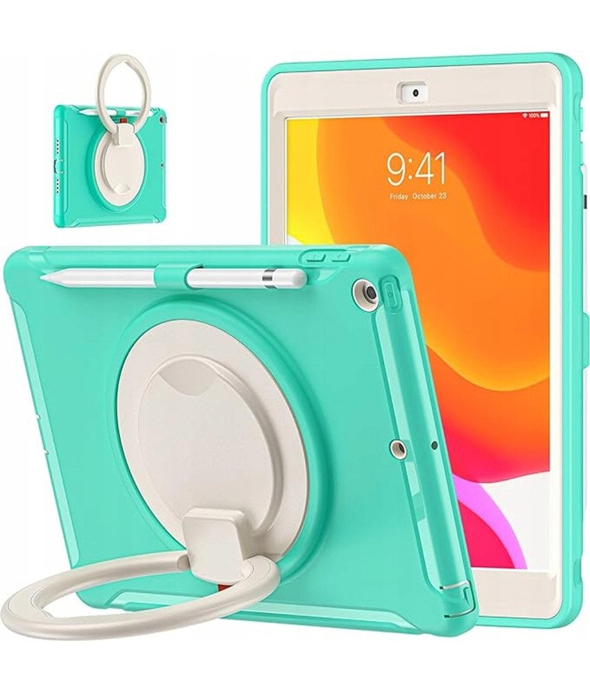 Etui do iPad 9/8/7 10.2" z Podstawką i Miejscem na Rysik Miętowe