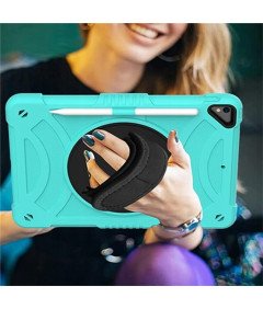 Etui do iPad 9/8/7 10.2" z Podstawką i Paskiem na Ramię Miętowe