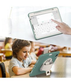 Etui do iPad Pro 3/2/1 11" z Podstawką i Miejscem na Rysik Zielone