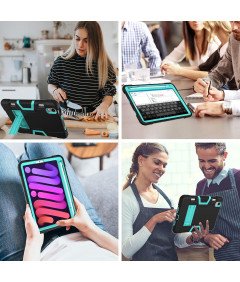 Ohišje za iPad Mini 6 8,3" s stojalom in držalom za pisalo Črno