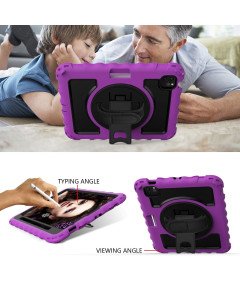 Ohišje za iPad Pro 11/Air 5/4 s stojalom in naramnico Vijolično