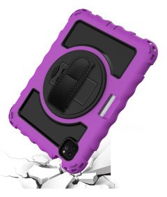 Etui do iPad Pro 11/Air 5/4 z Podstawką i Paskiem na Ramię Fioletowe
