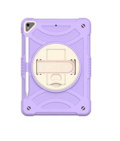 Ohišje za iPad 9/8/7 10,2" s stojalom in naramnico Vijolična