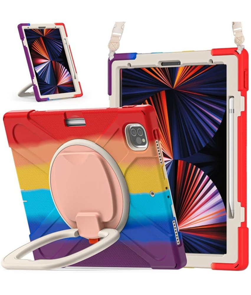Etui do iPad Pro 11/Air 5/4 z Podstawką i Paskiem na Ramię Kolorowe