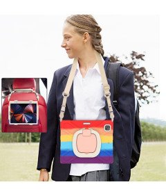 Etui do iPad Pro 11/Air 5/4 z Podstawką i Paskiem na Ramię Kolorowe