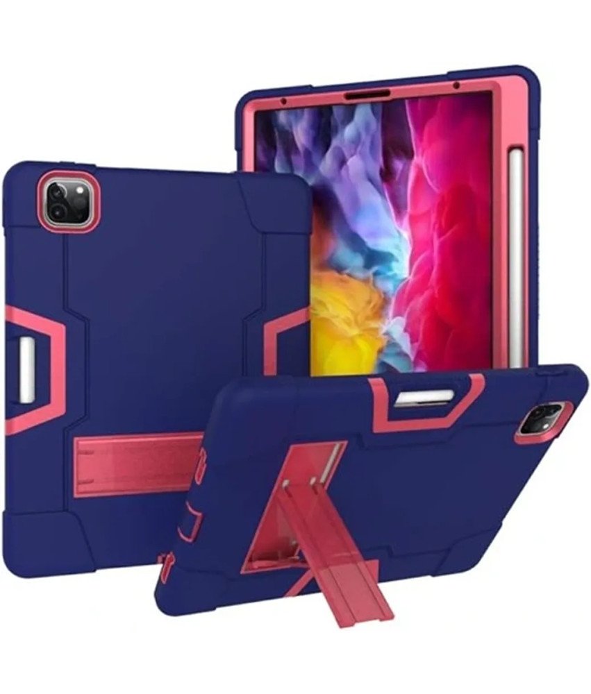 Ohišje za iPad Pro 5/4/3 12,9" s stojalom in držalom za pisalo Roza