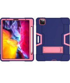 Ohišje za iPad Pro 5/4/3 12,9" s stojalom in držalom za pisalo Roza