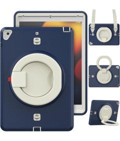 Ohišje za iPad Mini 5/4 7,9" s stojalom in naramnico mornarsko modro