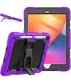 Ohišje za iPad 9/8/7 10,2" s stojalom in držalom za pisalo Vijolična
