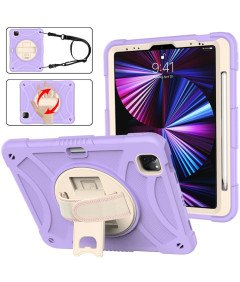 Ohišje za iPad Air 5/Pro 11 s stojalom in naramnico Vijolična
