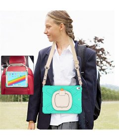 Etui do iPad 9/8/7 10.2" Pancerne z Obrotową Podstawką Miętowe