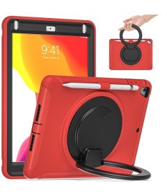 Etui do iPad 9/8/7 10.2" z Podstawką i Miejscem na Rysik Czerwone