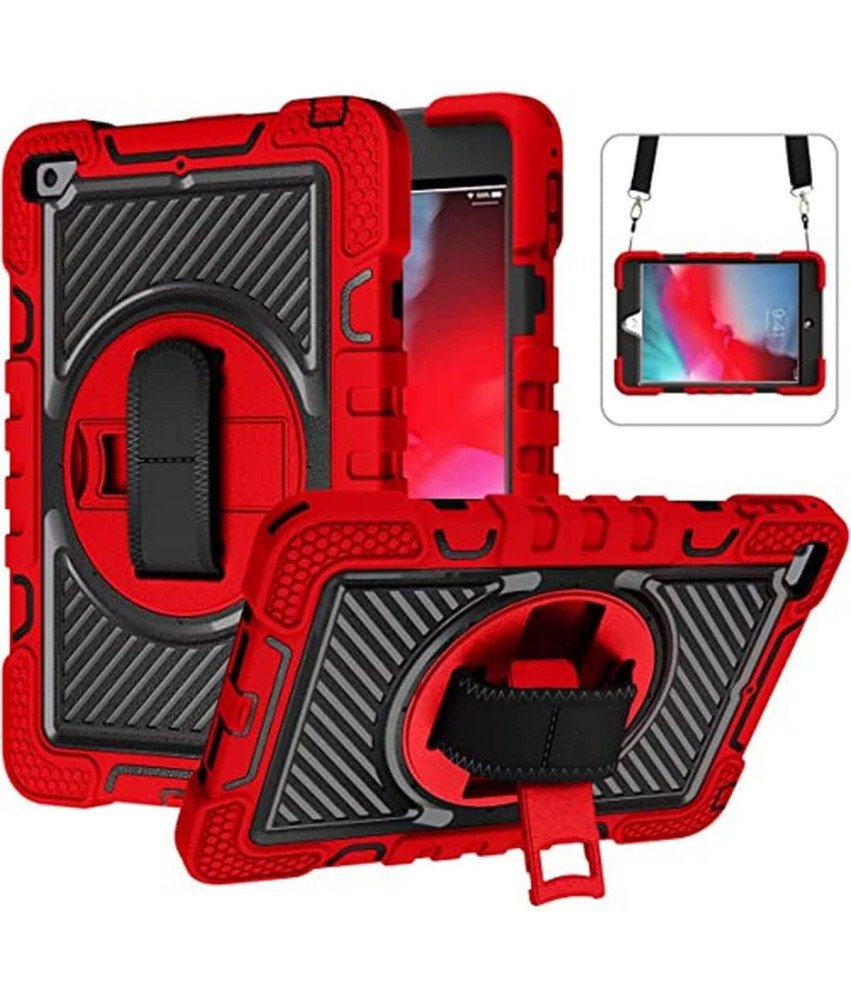 Ohišje za iPad Mini 5/4 7,9" s stojalom in naramnico Rdeče