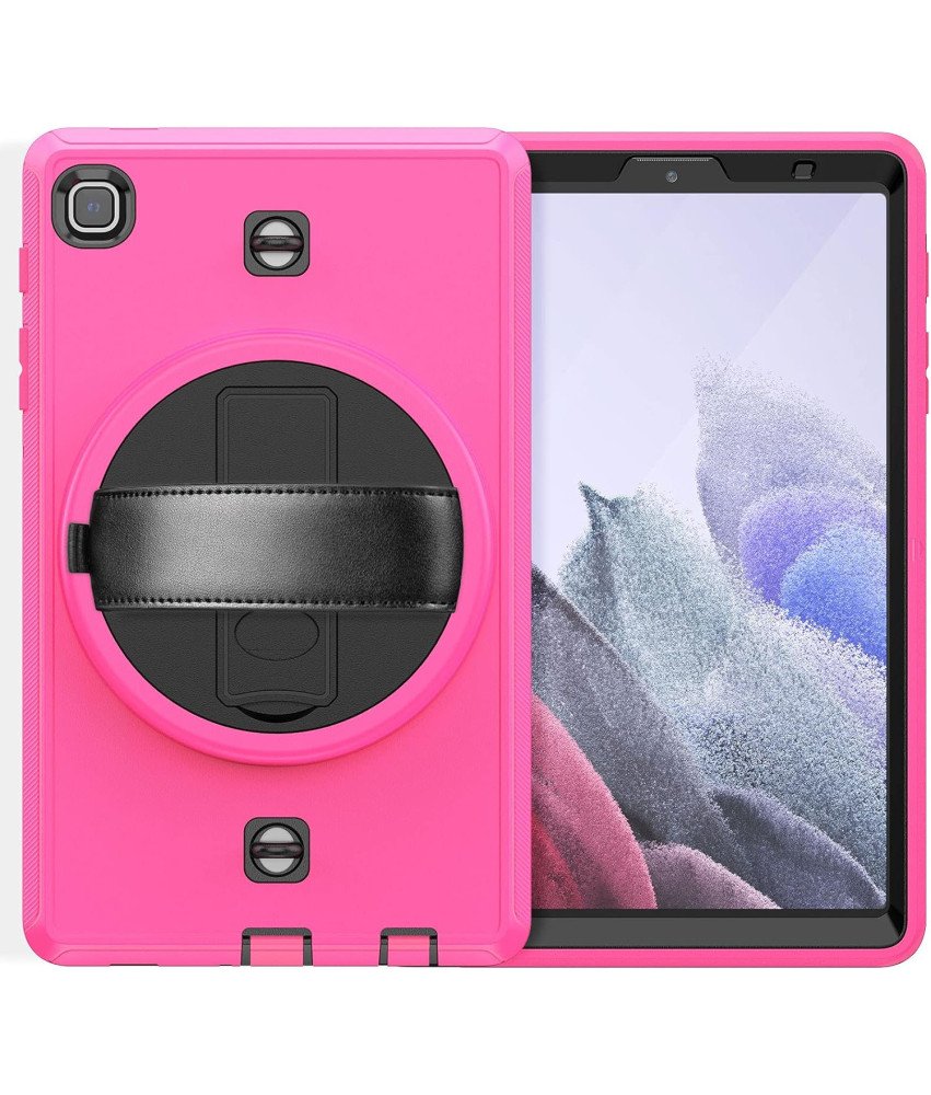 Ohišje za Samsung Galaxy Tab A7 10,4" z vrtljivim stojalom roza barve