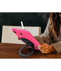 Ohišje za Samsung Galaxy Tab A7 10,4" z vrtljivim stojalom roza barve