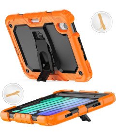Etui do iPad Mini 6 8,3” z Podstawką i Paskiem na Ramię Pomarańczowe