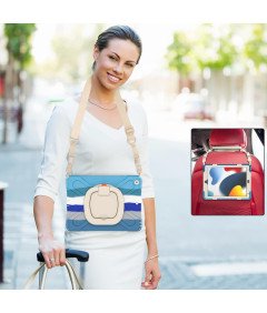 Ohišje za Samsung Galaxy Tab A 8.0" z naramnico Modro