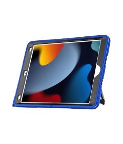 Etui do iPad 9/8/7 10.2" z Podstawką i Paskiem na Ramię Niebieskie