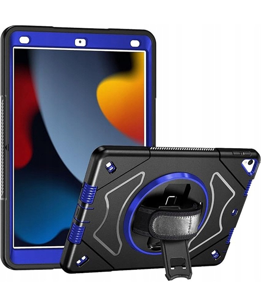 Ohišje za iPad 9/8/7 10,2" Armoured z vrtljivim stojalom Black