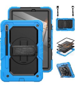 Ohišje za Samsung Galaxy Tab S8/S7 z naramnico modro