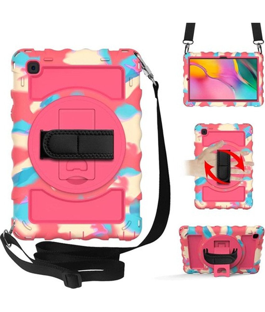 Ohišje za tablični računalnik Samsung Galaxy Tab 8.0" z naramnico Pink