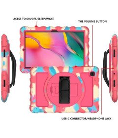 Ohišje za tablični računalnik Samsung Galaxy Tab 8.0" z naramnico Pink