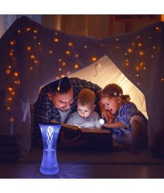 LED Lampa Stołowa z Nawilżaczem 270 ml, 7 Kolorów, Prezent Urodzinowy