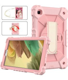 Ohišje za iPad 6/5 9,7" s stojalom in naramnico roza