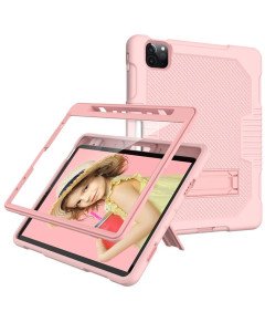 Etui do iPad Pro 5/4/3 12.9" z Podstawką i Miejscem na Rysik Różowe