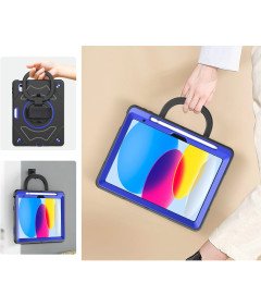 Ohišje za iPad Pro 11/Air 5/4 s stojalom in naramnico Črno