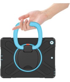 Ohišje za iPad 9/8/7 10,2" s stojalom in ramenskim pasom črno