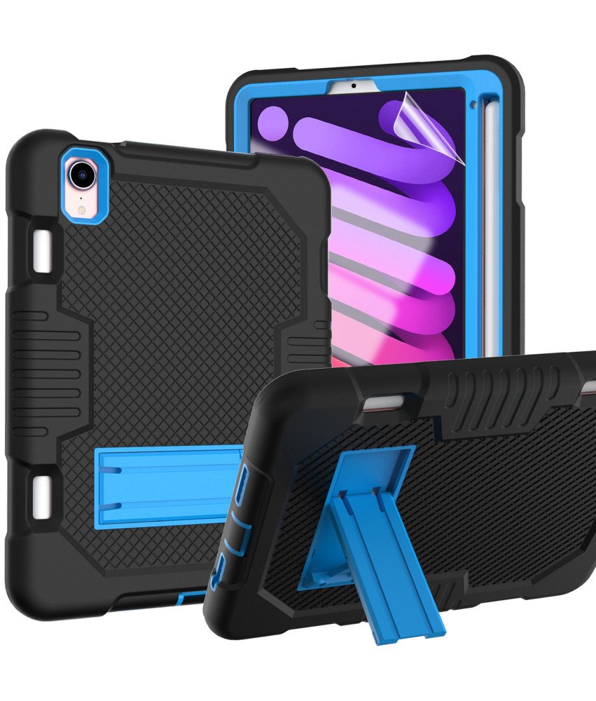 Ohišje za iPad Mini 6 8,3" s stojalom in držalom za pisalo Črno