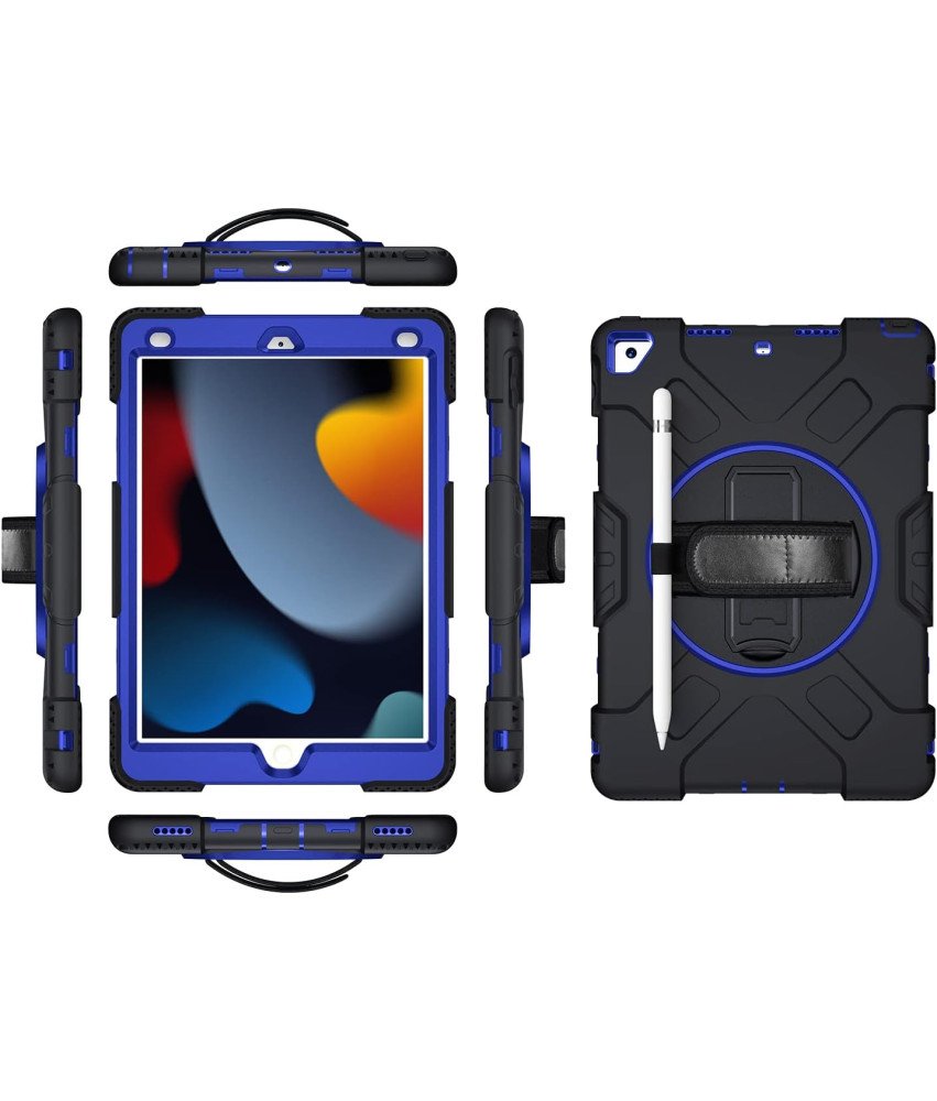Etui do iPad Mini 5/Mini 4 Pancerne z Obrotową Podstawką Czarne