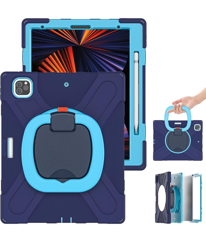 Etui do iPad Pro 11” z Podstawką i Paskiem na Ramię Niebieskie