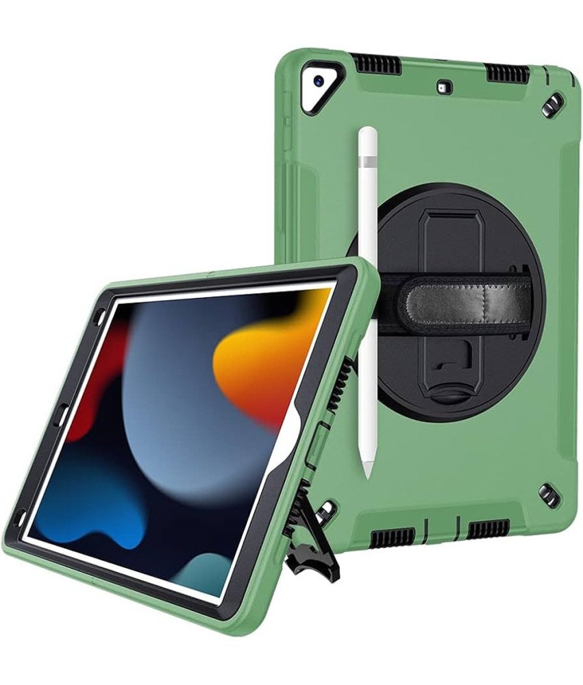 PHOTOS Ohišje za iPad 10,2" Armoured z vrtljivim stojalom Green