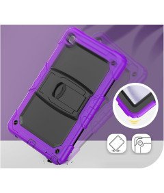 Ohišje za iPad 9,7" s stojalom in naramnico Vijolična