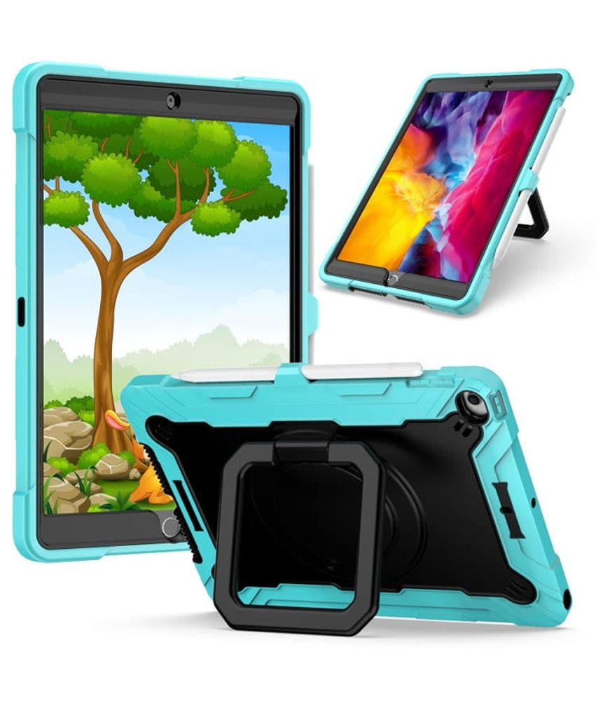 Etui do iPad Air 5/4 10.9”/Pro 11 Podstawka i Pasek na Ramię Miętowe