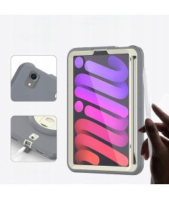 Ohišje za iPad Mini 6 8,3" s stojalom in držalom za pisalo Grey