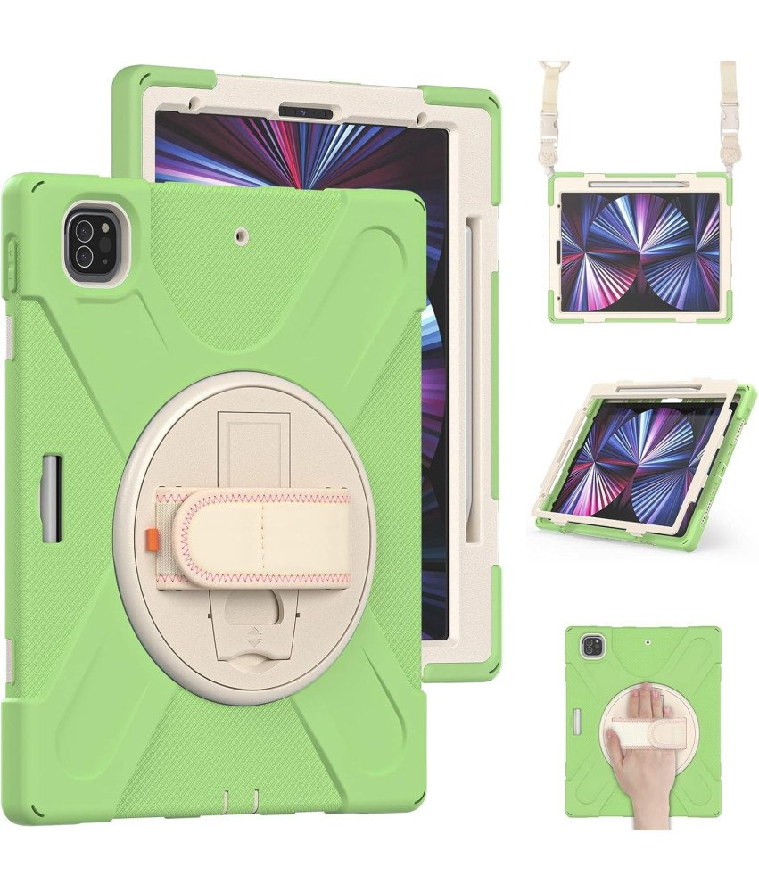 Ohišje za iPad Mini 6 8,3" s stojalom in naramnico Zeleno