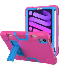 Ohišje za iPad Mini 6 8,3" s stojalom in držalom za pisalo Roza