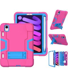 Ohišje za iPad Mini 6 8,3" s stojalom in držalom za pisalo Roza