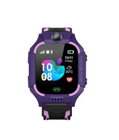 Otroška pametna ura z GPS vijolična izobraževalna in varnostna ura